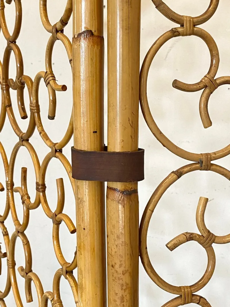 New Pamono Vintage Screen in Bamboo, 1970s