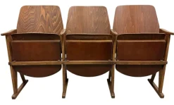 New Pamono Vintage 3-Seat Cinema Theatre Bench from Ton, 1960s
