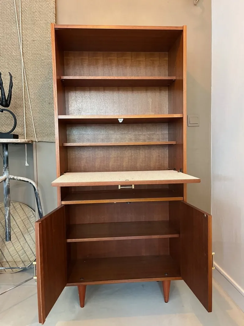 Pamono Vintage Secretary Cabinet in Wood> Secretaires