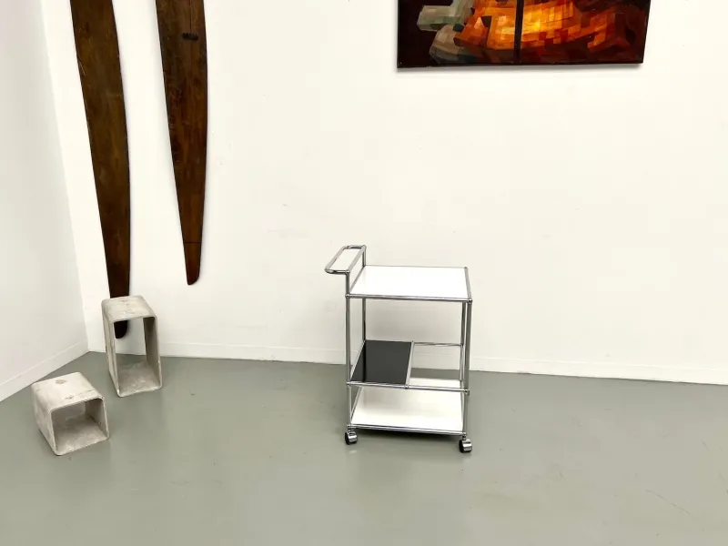 Outlet Pamono Vintage Serving Trolley from USM Haller, 1980