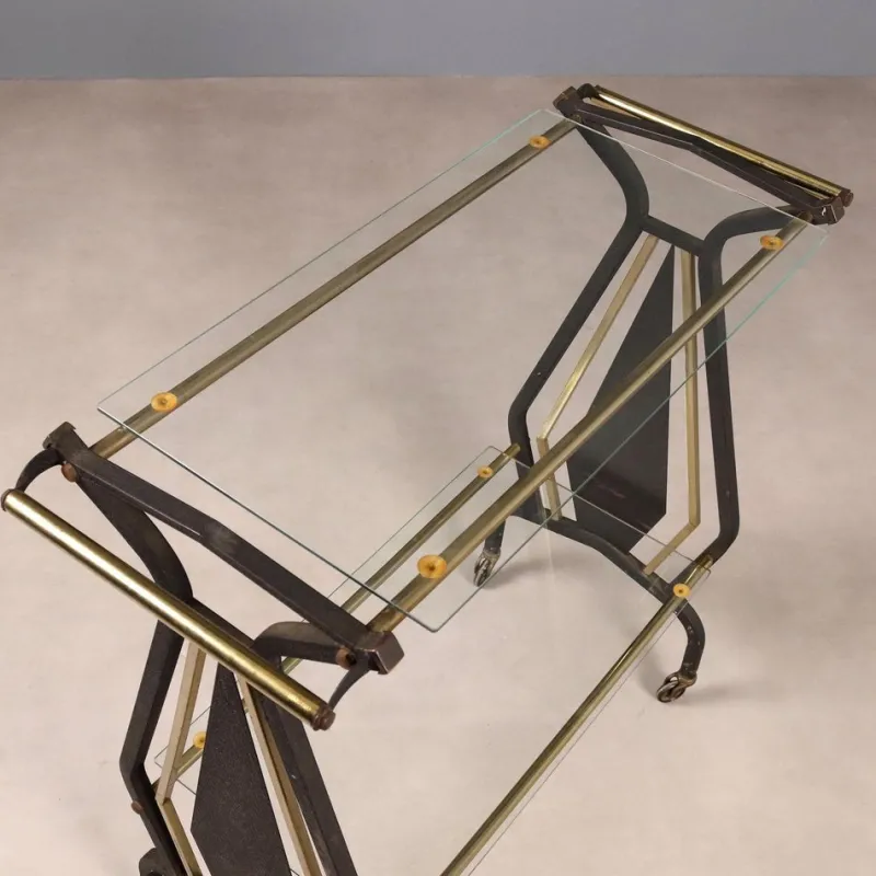 Pamono Vintage Serving Trolley, 1960s> Serving Bar Carts & Trolleys