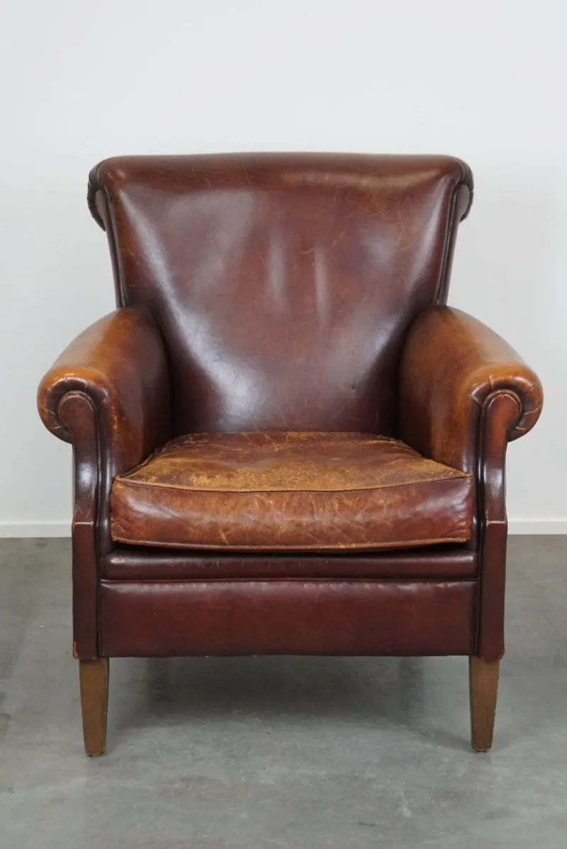 Pamono Vintage Sheep Leather Armchair> Lounge Chairs & Armchairs