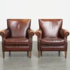Pamono Vintage Sheepskin Armchairs, Set of 2> Lounge Chairs & Armchairs