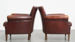 Pamono Vintage Sheepskin Armchairs, Set of 2> Lounge Chairs & Armchairs