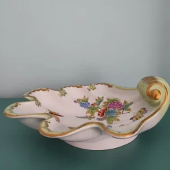Pamono Vintage Shell Plate from Herend, 1970s><noscript><img width=