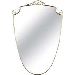 Pamono Vintage Shield Mirror, 1950s> Mirrors