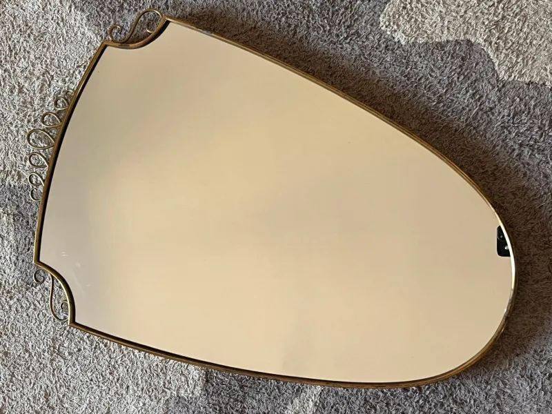 Pamono Vintage Shield Mirror, 1950s> Mirrors