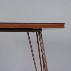 Discount Pamono Vintage Side Table with Metal Frame and Double Glass Top, 1960s
