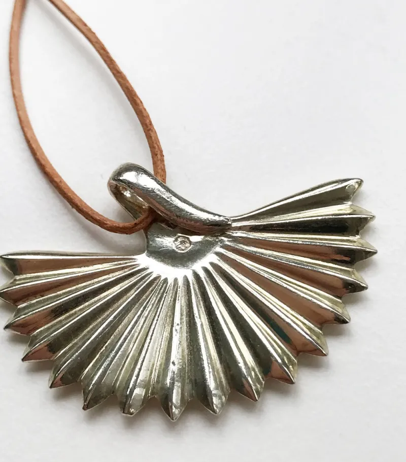 Discount Pamono Vintage Silver Earrings & Pendant Set from Loewe, Set of 3