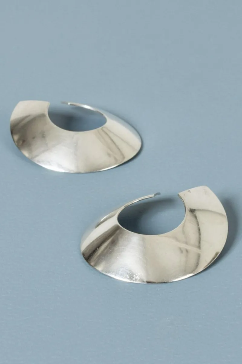 Pamono Vintage Silver Earrings by Regitze Overgaard, 1980s, Set of 2> Earrings