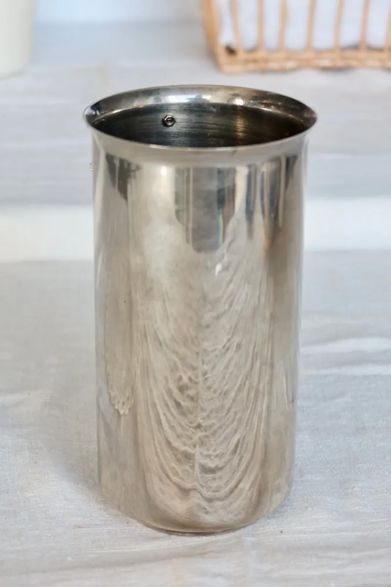 Pamono Vintage Silver Metal Bottle Holder with Cherry Detail, 1970s> Ice Buckets & Wine Coolers