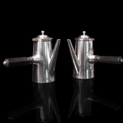 Pamono Vintage Silver Plate Coffee Pots from Mappin & Webb, 1940, Set of 2> Coffee & Tea Service