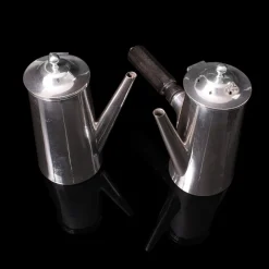 Pamono Vintage Silver Plate Coffee Pots from Mappin & Webb, 1940, Set of 2><noscript><img width=