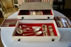 Clearance Pamono Vintage Silver Plate Flatware Cutlery Set from Orfèvrerie Francois Frionet, 1959, Set of 80