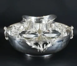 Best Pamono Vintage Silver Plated Caviar and Champagne Cooler, 1980s, Set of 9