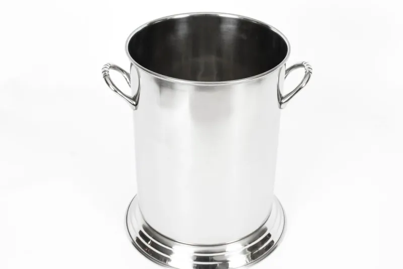 Pamono Vintage Silver-Plated Champagne Coolers by Louis Roederer, 1980s, Set of 2> Ice Buckets & Wine Coolers