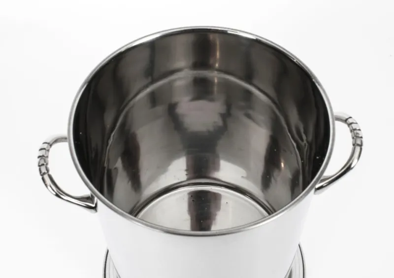 Pamono Vintage Silver-Plated Champagne Coolers by Louis Roederer, 1980s, Set of 2> Ice Buckets & Wine Coolers