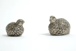 Pamono Vintage Silver-Plated Quail Salt and Pepper Shakers from Gucci, 1960s, Set of 2