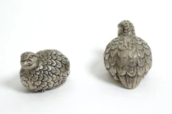 Pamono Vintage Silver-Plated Quail Salt and Pepper Shakers from Gucci, 1960s, Set of 2