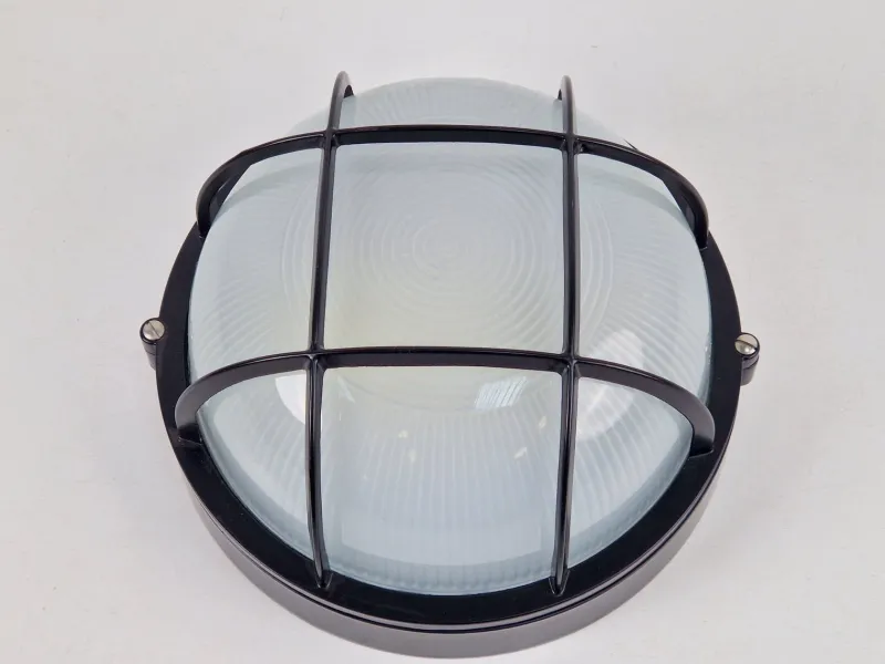 Pamono Vintage Simes Outdoor Wall Lamp in Metal & Glass, Italy, 1980s> Garden Lighting