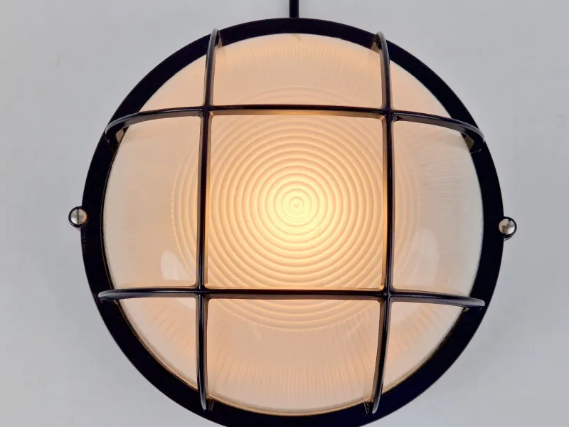 Pamono Vintage Simes Outdoor Wall Lamp in Metal & Glass, Italy, 1980s> Garden Lighting