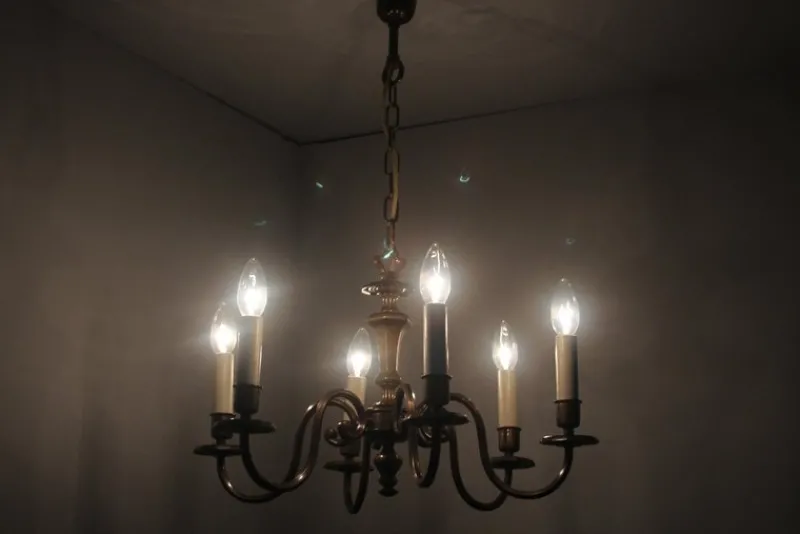 Pamono Vintage Six-Arm Chandelier, 1970s> Ceiling Lights