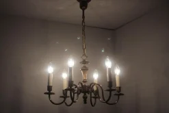 Pamono Vintage Six-Arm Chandelier, 1970s><noscript><img width=