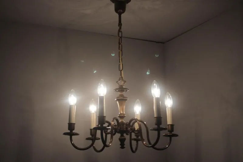Pamono Vintage Six-Arm Chandelier, 1970s> Ceiling Lights