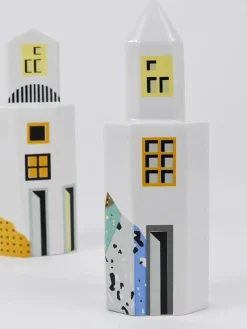 Hot Pamono Vintage Skyscraper Salt and Pepper Shakers by Heide Warlamis, 1990, Set of 2