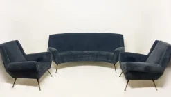 Hot Pamono Vintage Sofa & Armchairs attributed to Gigi Radice, Set of 3