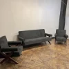 Pamono Vintage Sofa and Armchairs by Pierre Jeanneret, 1956, Set of 3