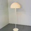 New Pamono Vintage Space Age Modernist White Mushroom Shape Floor Lamp from Dijkstra Lampen, 1970s