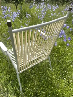 Pamono Vintage Spaghetti Garden Chairs in White in the style of Mauser, 1960s, Set of 2><noscript><img width=