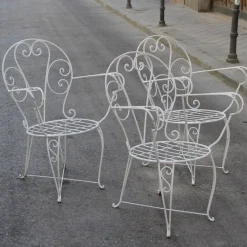 Pamono Vintage Spanish Garden Chairs, Set of 3> Garden Seating