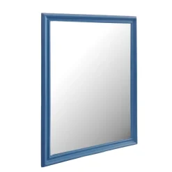 Pamono Vintage Spanish Mirror in Blue Wooden Frame, 1950s> Mirrors