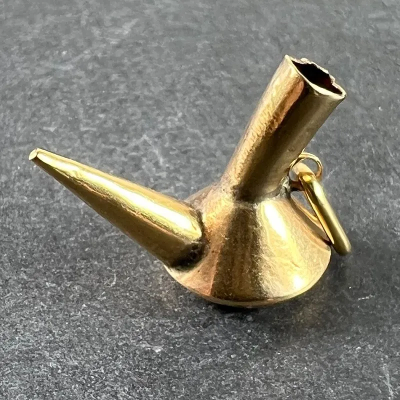 Online Pamono Vintage Spanish Porron 18 Karat Yellow Gold Charm Pendant, 1960s