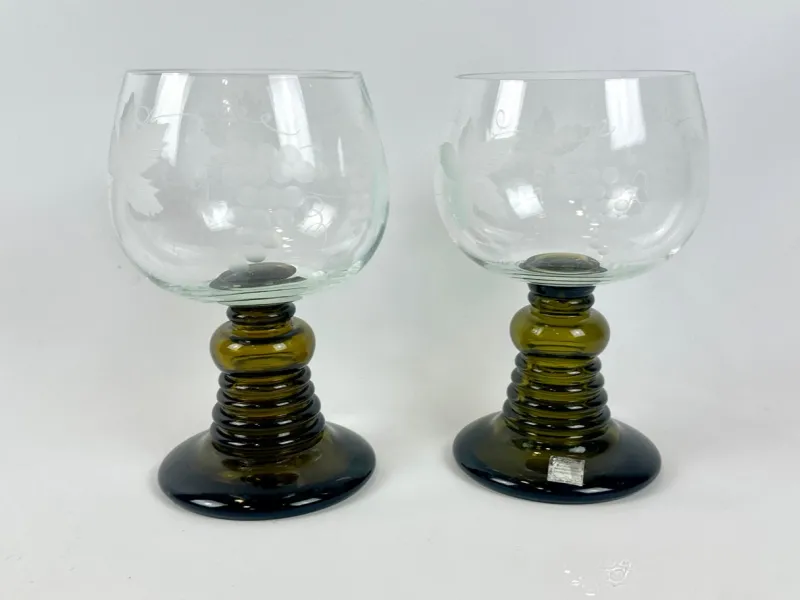 Outlet Pamono Vintage Special Edition Roemer Mouth-Blown Wine Glasses for Schott & Zwiesel, 1970s, Set of 2