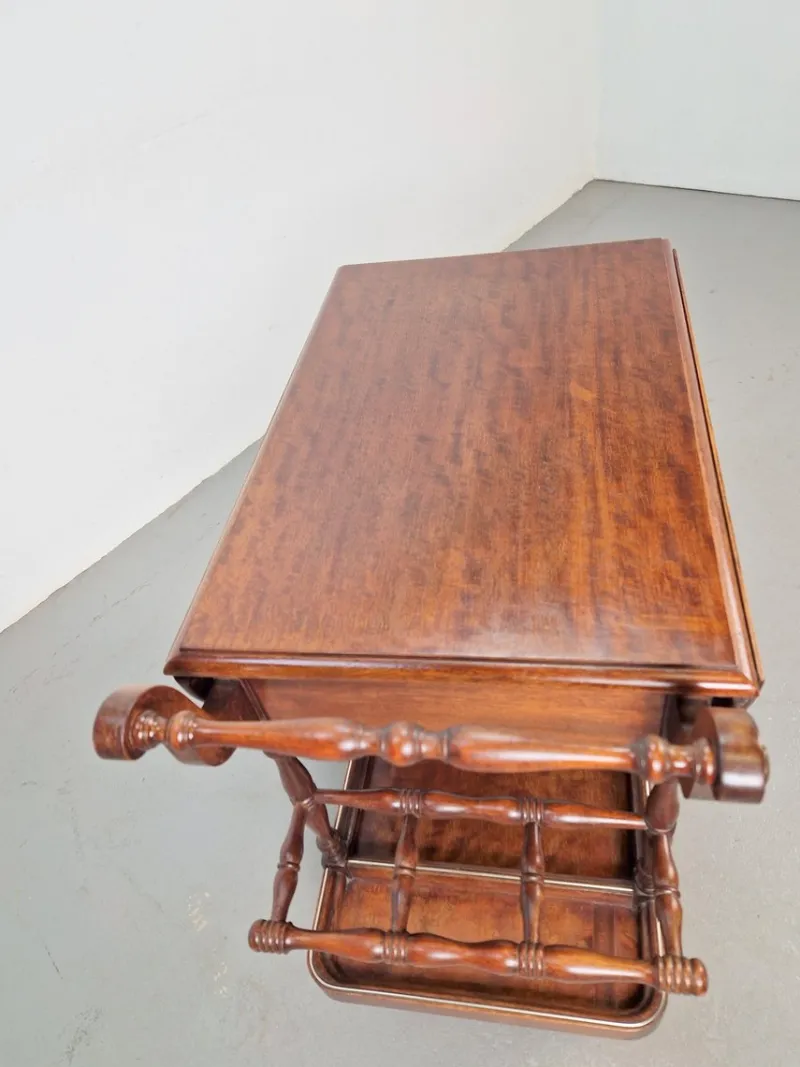 Hot Pamono Vintage Spindle Bar Cart in Wood, France, 1970s