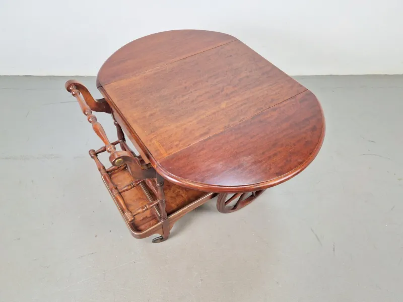 Hot Pamono Vintage Spindle Bar Cart in Wood, France, 1970s