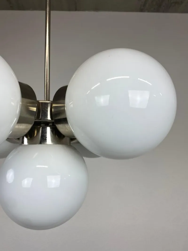 Pamono Vintage Sputnik Chandelier attributed to Napako, 1970s