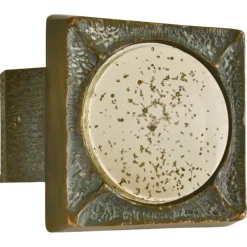 Discount Pamono Vintage Square Push Pull Door Handle in Bronze and Glass, 1960s