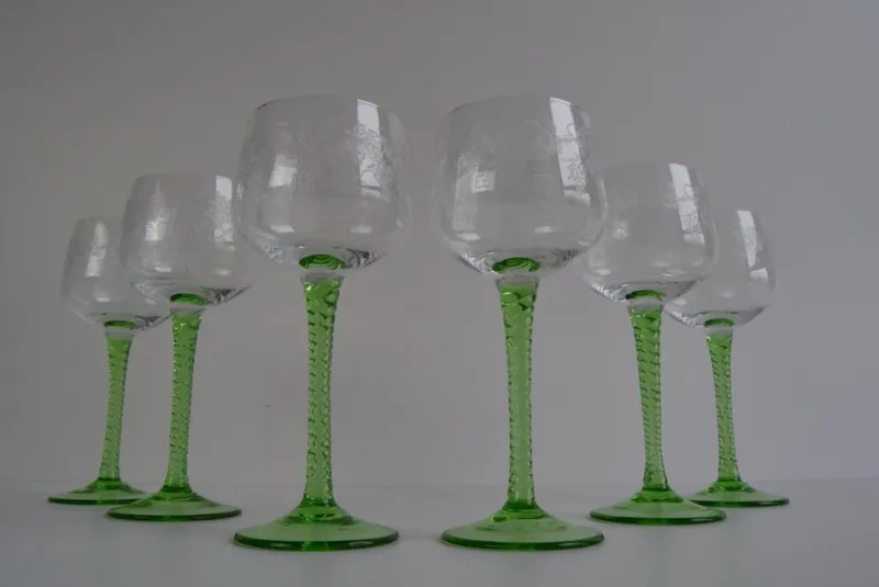 Pamono Vintage Stemmed Glasses, 1960s, Set of 6> Glassware