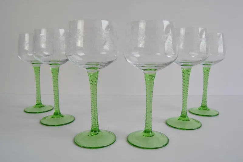 Pamono Vintage Stemmed Glasses, 1960s, Set of 6> Glassware