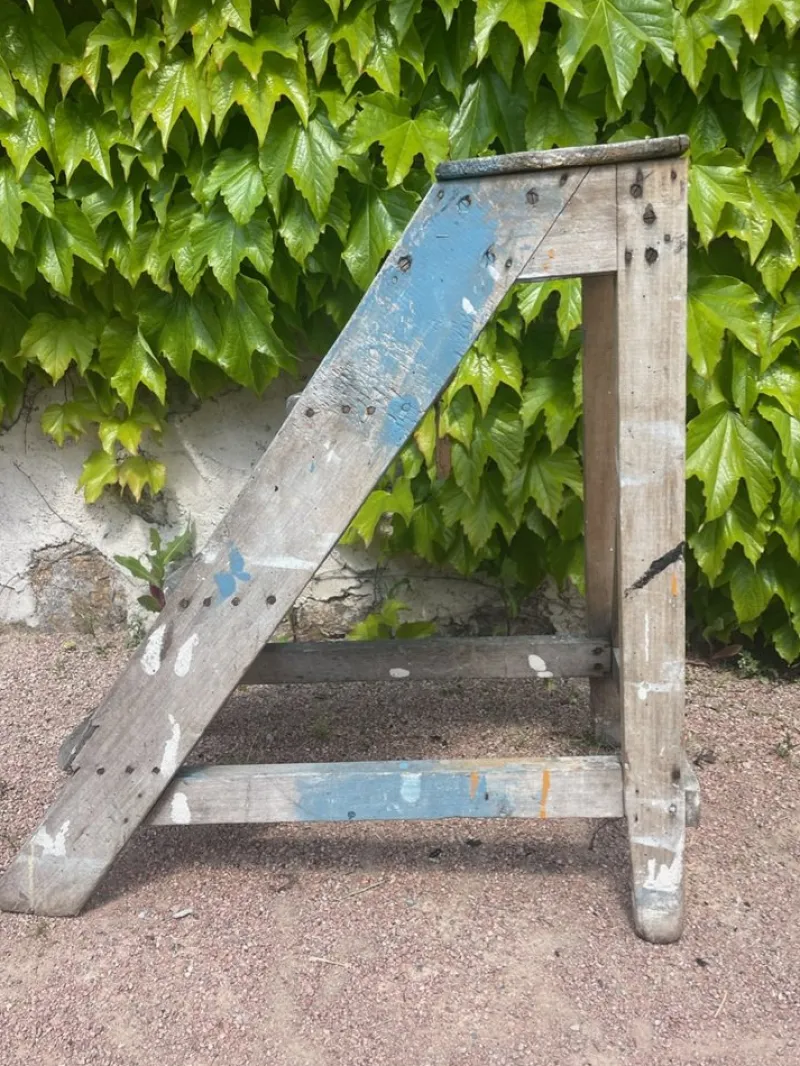 New Pamono Vintage Step Ladder, 1950s