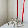 Pamono Vintage Stoff Nagel Modular Candleholder by BMF Zinc, 1970s, Set of 6> Candleholders