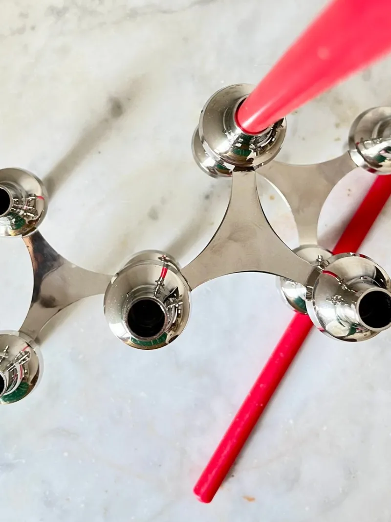 Pamono Vintage Stoff Nagel Modular Candleholder by BMF Zinc, 1970s, Set of 6> Candleholders