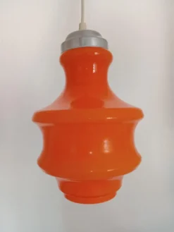 Pamono Vintage Suspension in Orange, 1970> Ceiling Lights