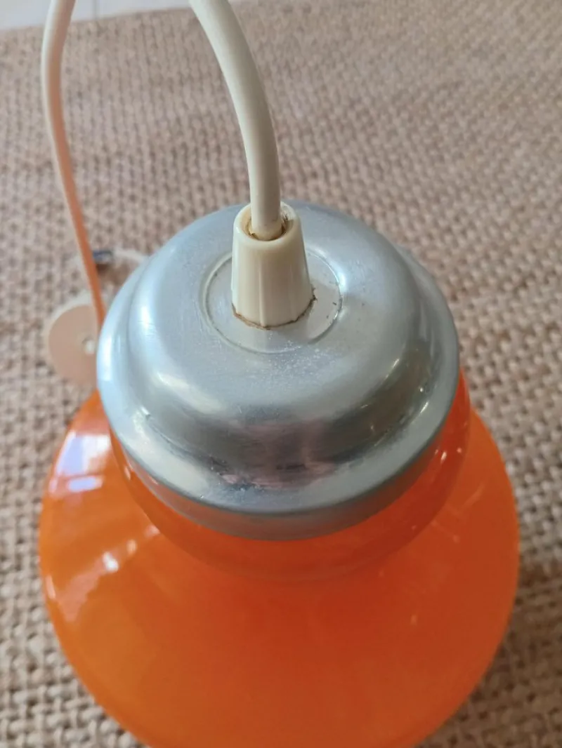 Pamono Vintage Suspension in Orange, 1970> Ceiling Lights