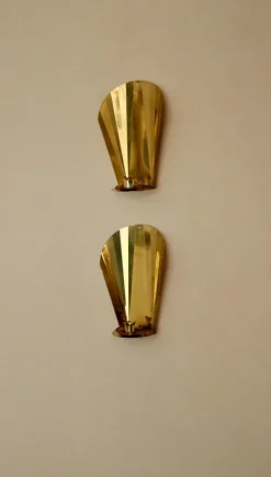 Online Pamono Vintage Swedish Brass Sconces, Set of 2