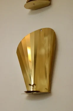 Online Pamono Vintage Swedish Brass Sconces, Set of 2